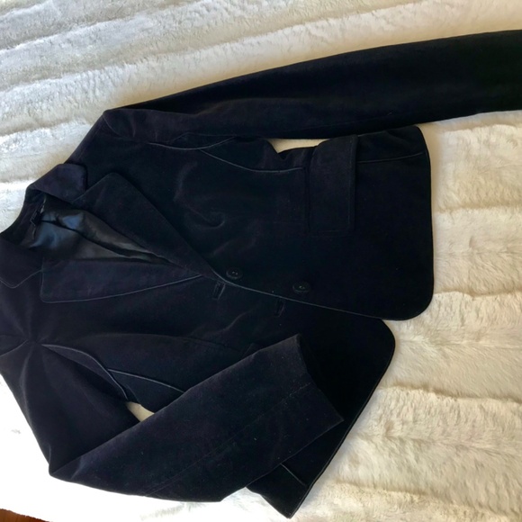 Runway Velvet 2 Piece Black Pant Suit - Picture 4 of 16